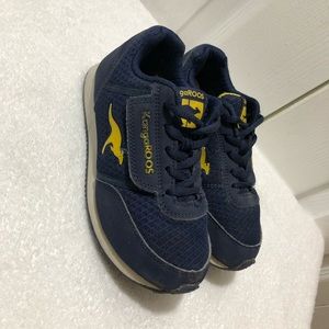 KangaRoos Boys Sneakers Navy Blue & Yellow